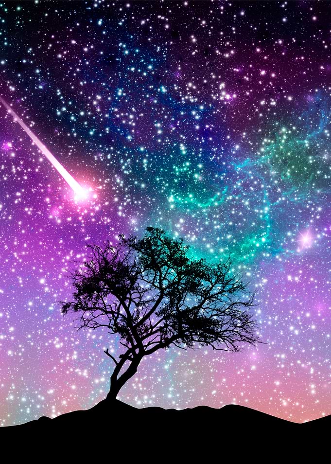 Violet galaxy
