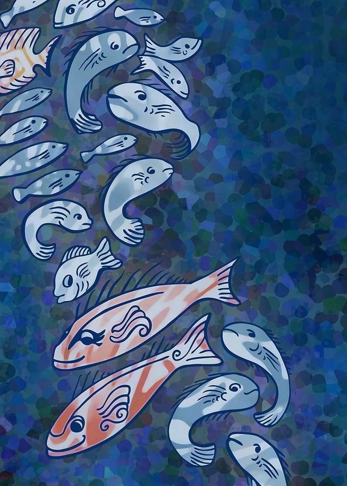 Frolicking Fish