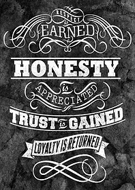 Respect is Earned, Honesty is Appreciated, Trust is Gai ...