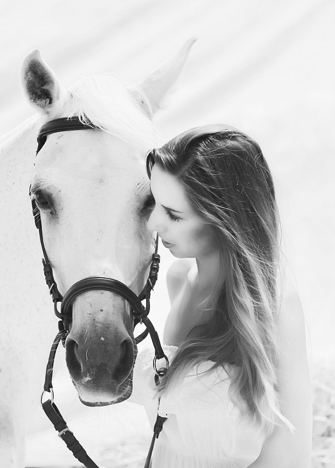 Whisper A young lady whispers all her thought to her be ...