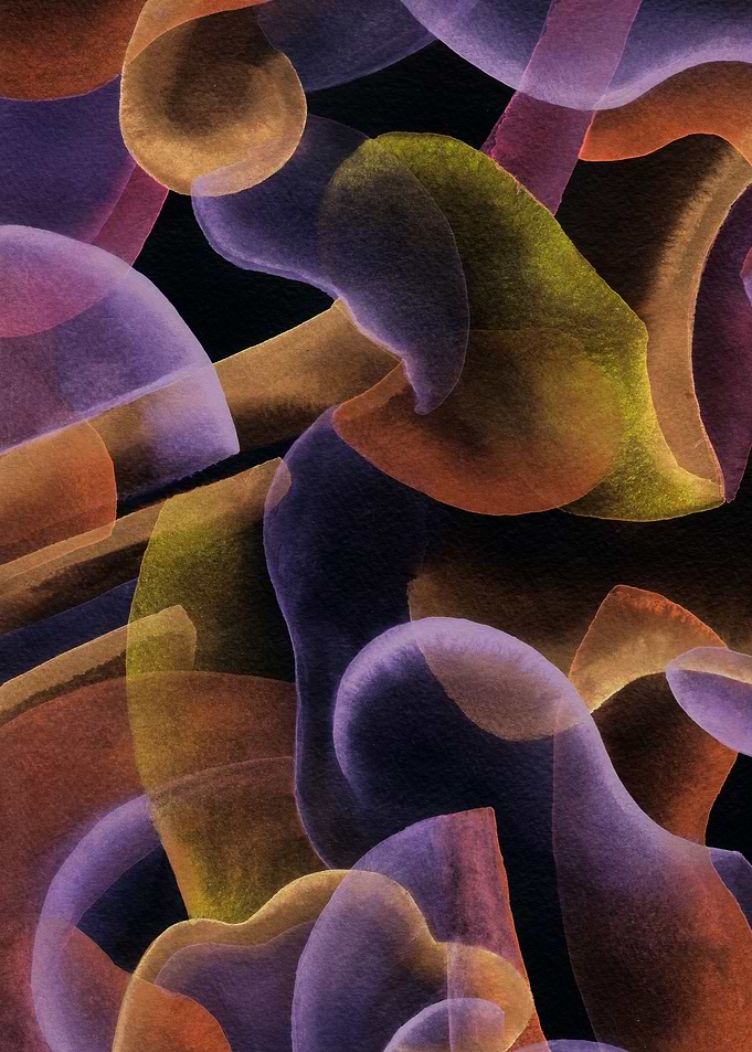 Deep Space 1 - abstract watercolor