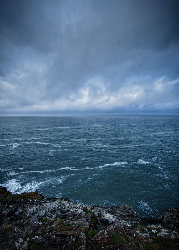 The moody sea