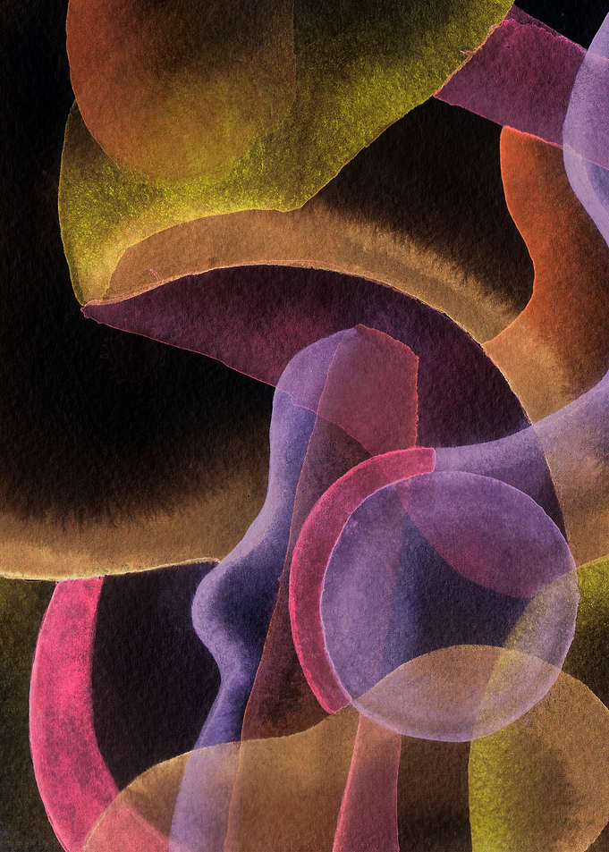 Deep Space 2 - abstract watercolor