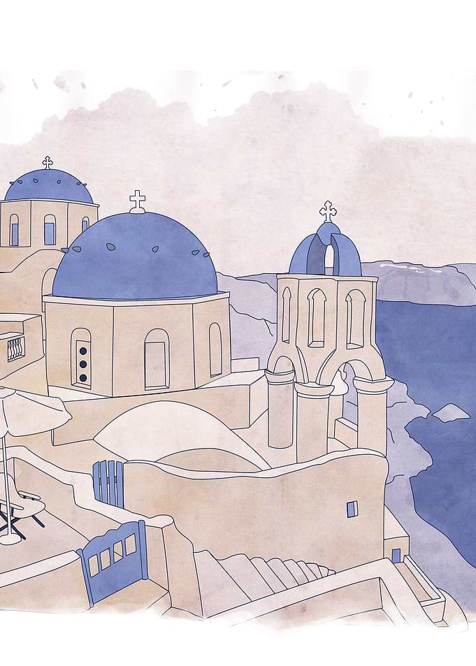 Santorini, the Greek jewel of Aegean Sea
