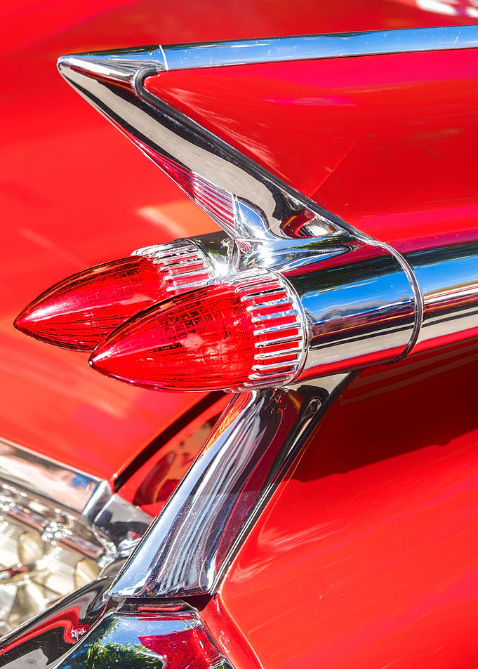 Chevy Bel Air Chrome Fin Detail