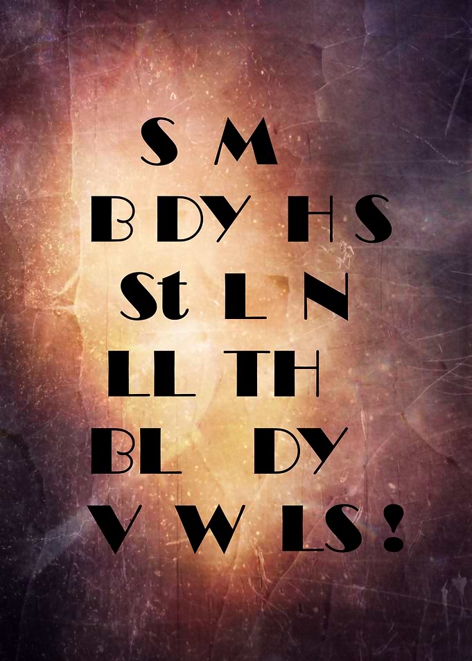 Stolen Vowels