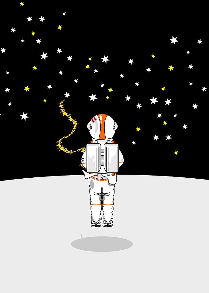 Astronaut Caught Short. When you gotta go go, you gotta ...