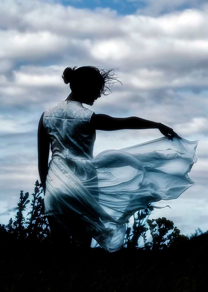 playing with the wind