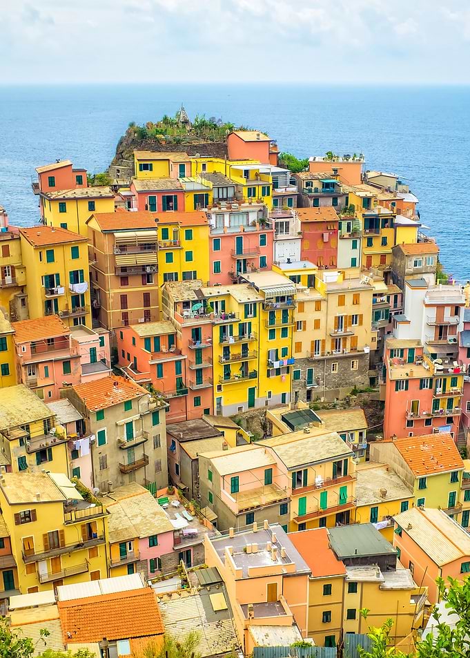 Manarola Cinque Terra Italy by Edward M. Fielding