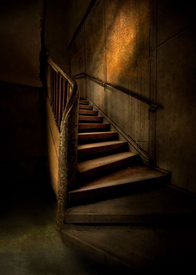 Wooden staircase