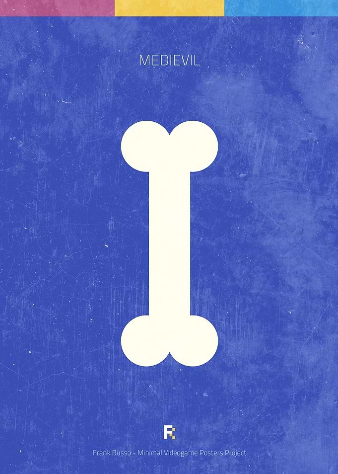 Medievil. Minimal Videogame Poster.