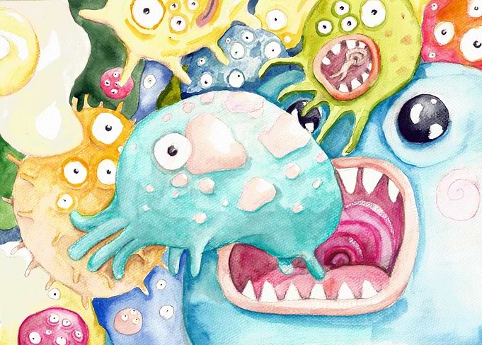 MicroMonsters - That's how I imagined microbes. Hop ...