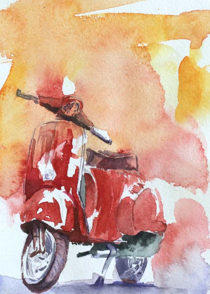Red Scooter