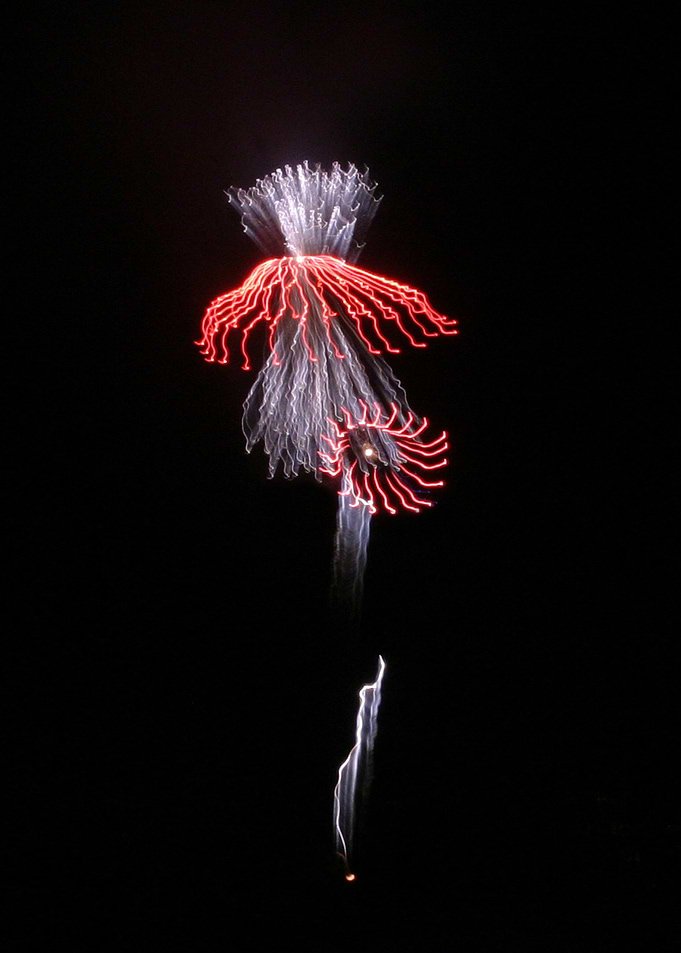 Red umbrella lights