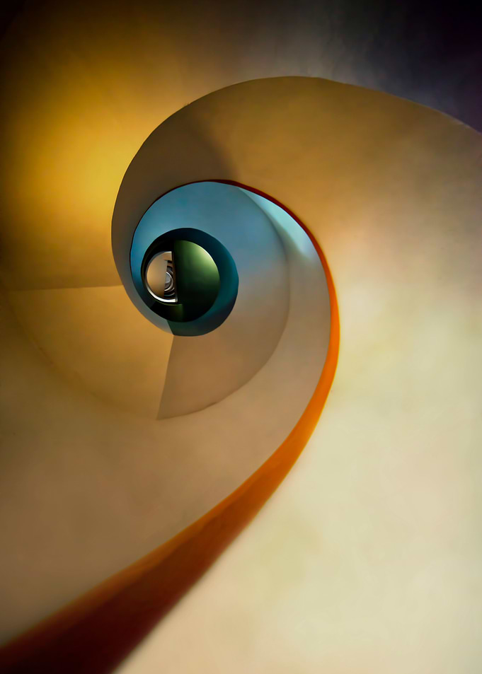 Inside the old lighthouse