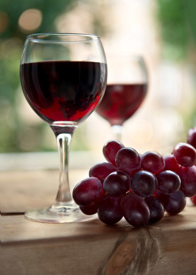 The taste of red wine
