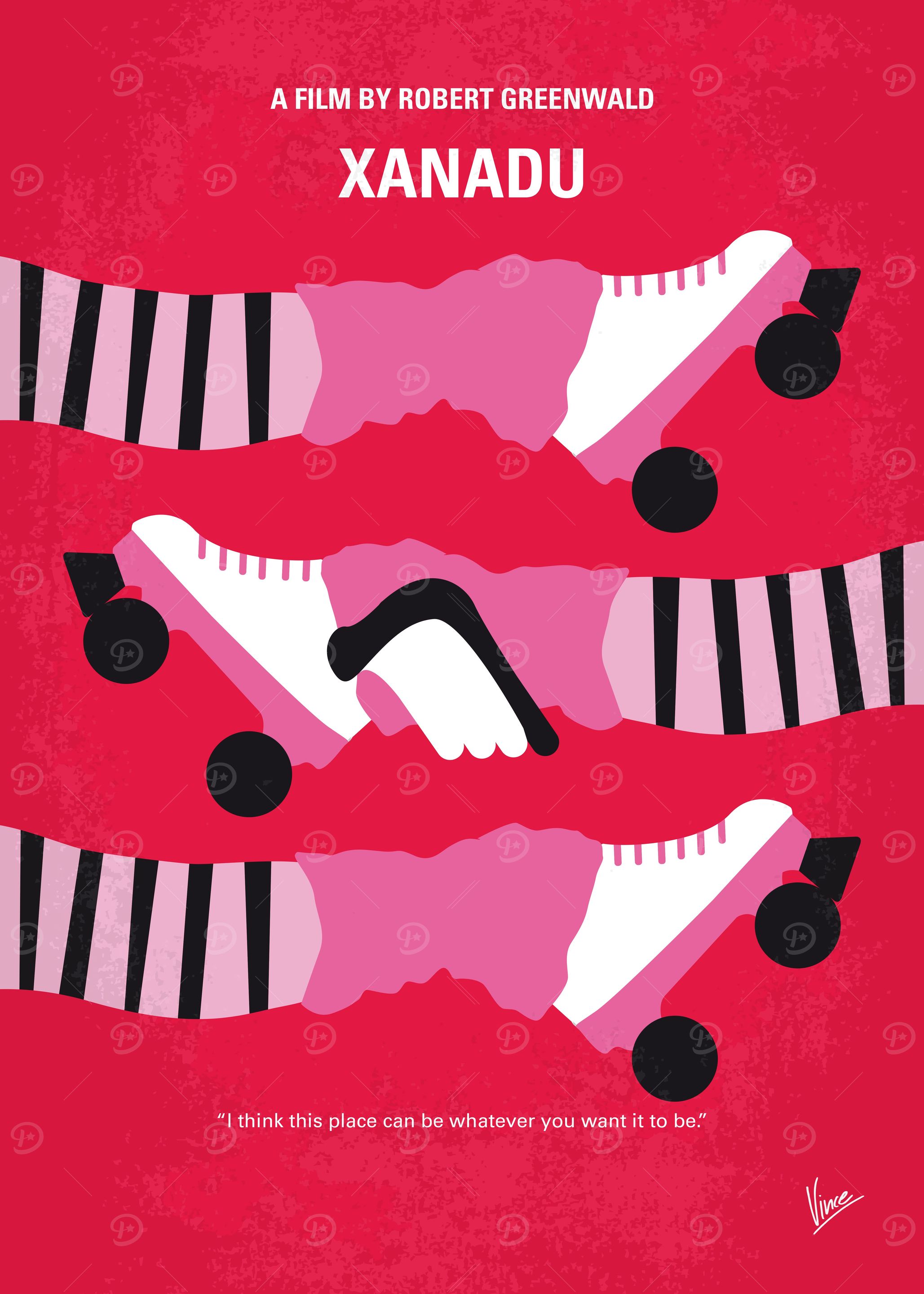 No516 My Xanadu minimal movie poster The story of a gi ...
