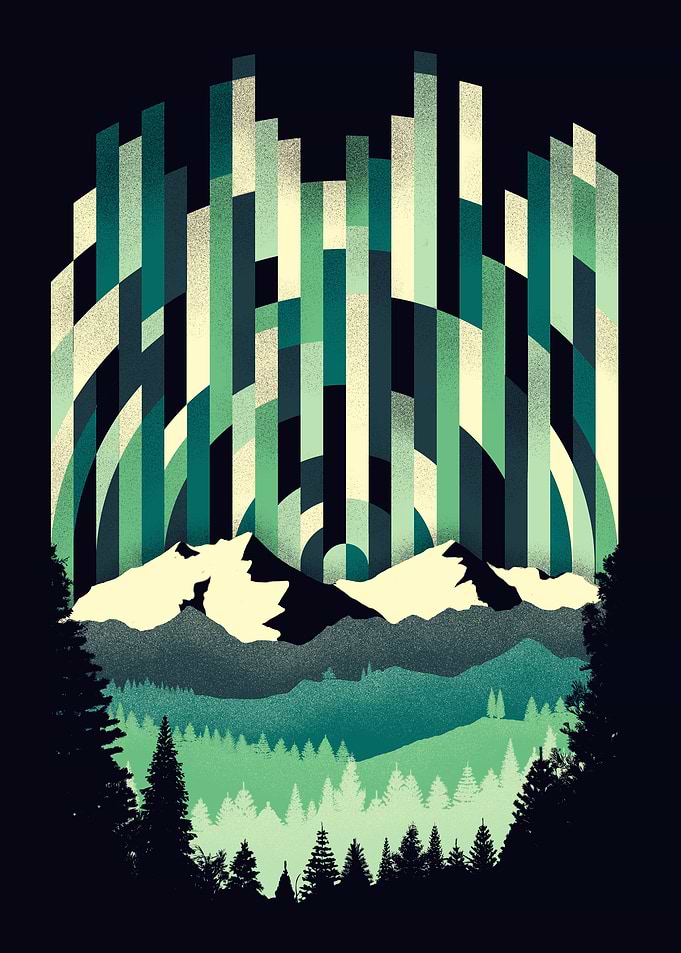 Sunrise in Vertical - Winter Blues
