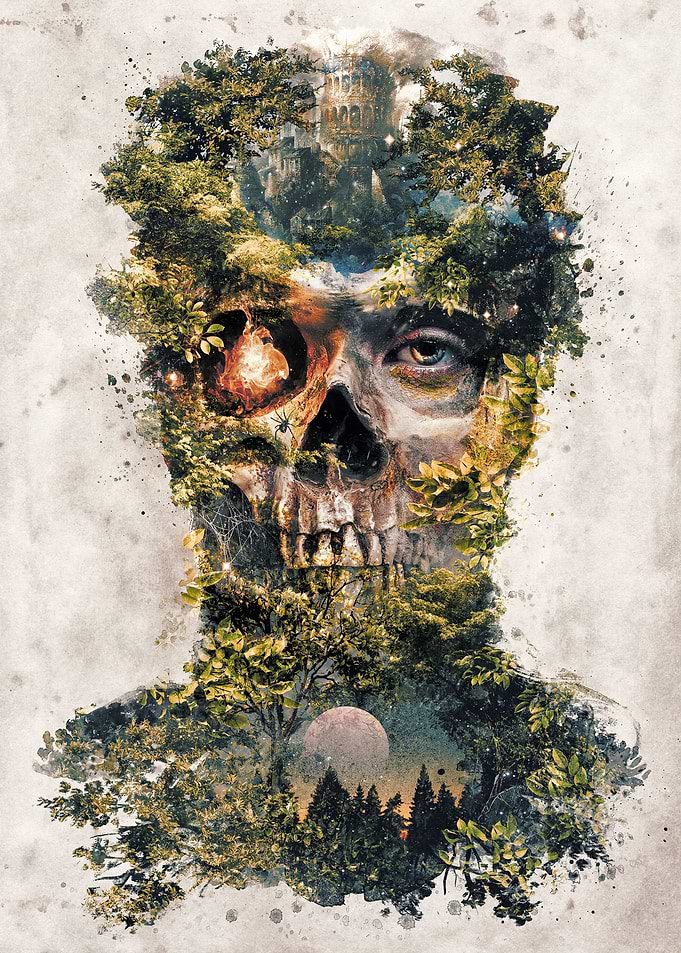 My dark surreal forest deity original composition calle ...