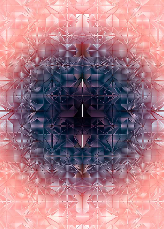Crystal radial pattern