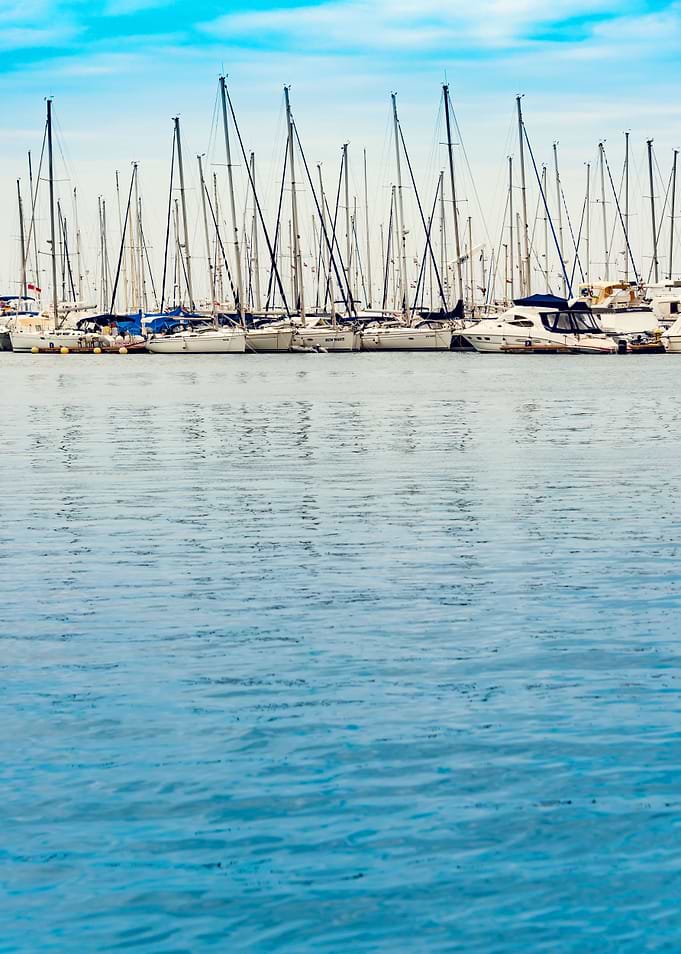 Yachts at Sea