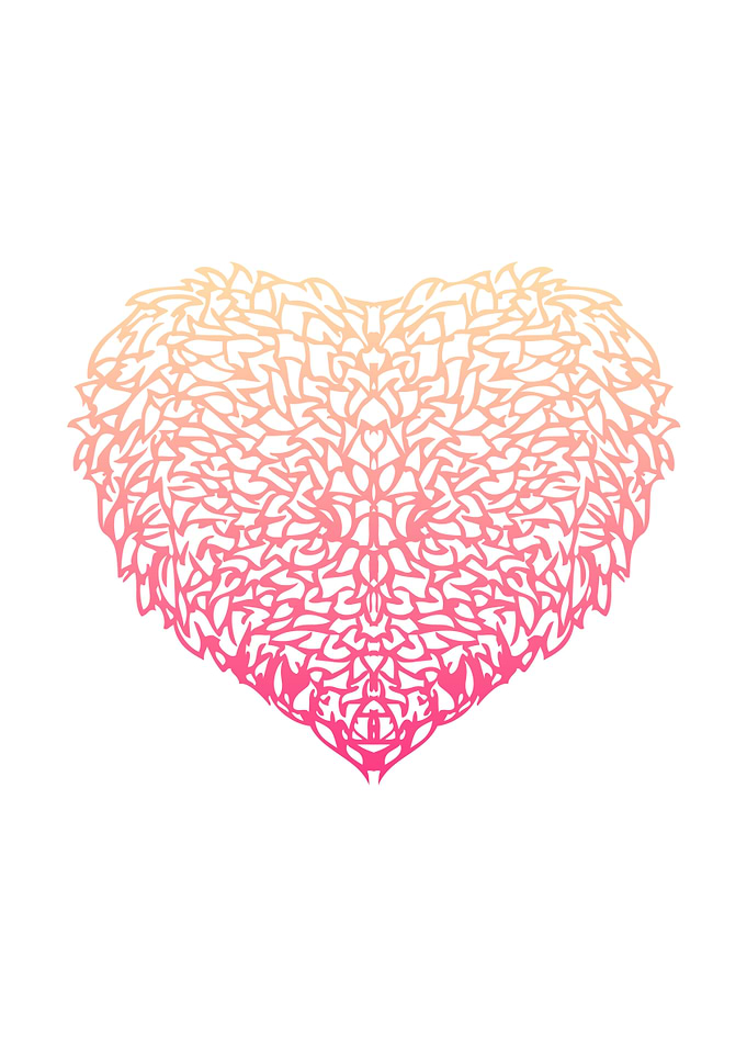 Pink Heart - Light