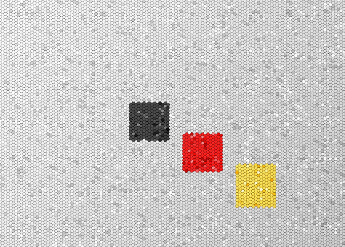 Germany Color of the Germany, Belgium flag as a mosaic. ...