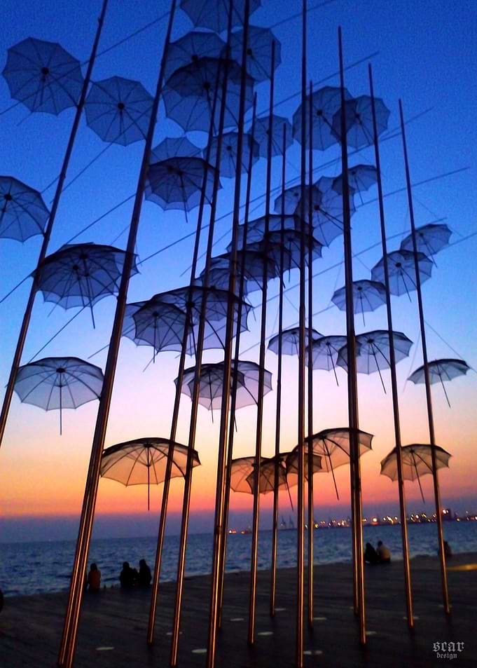 Floating Umbrellas