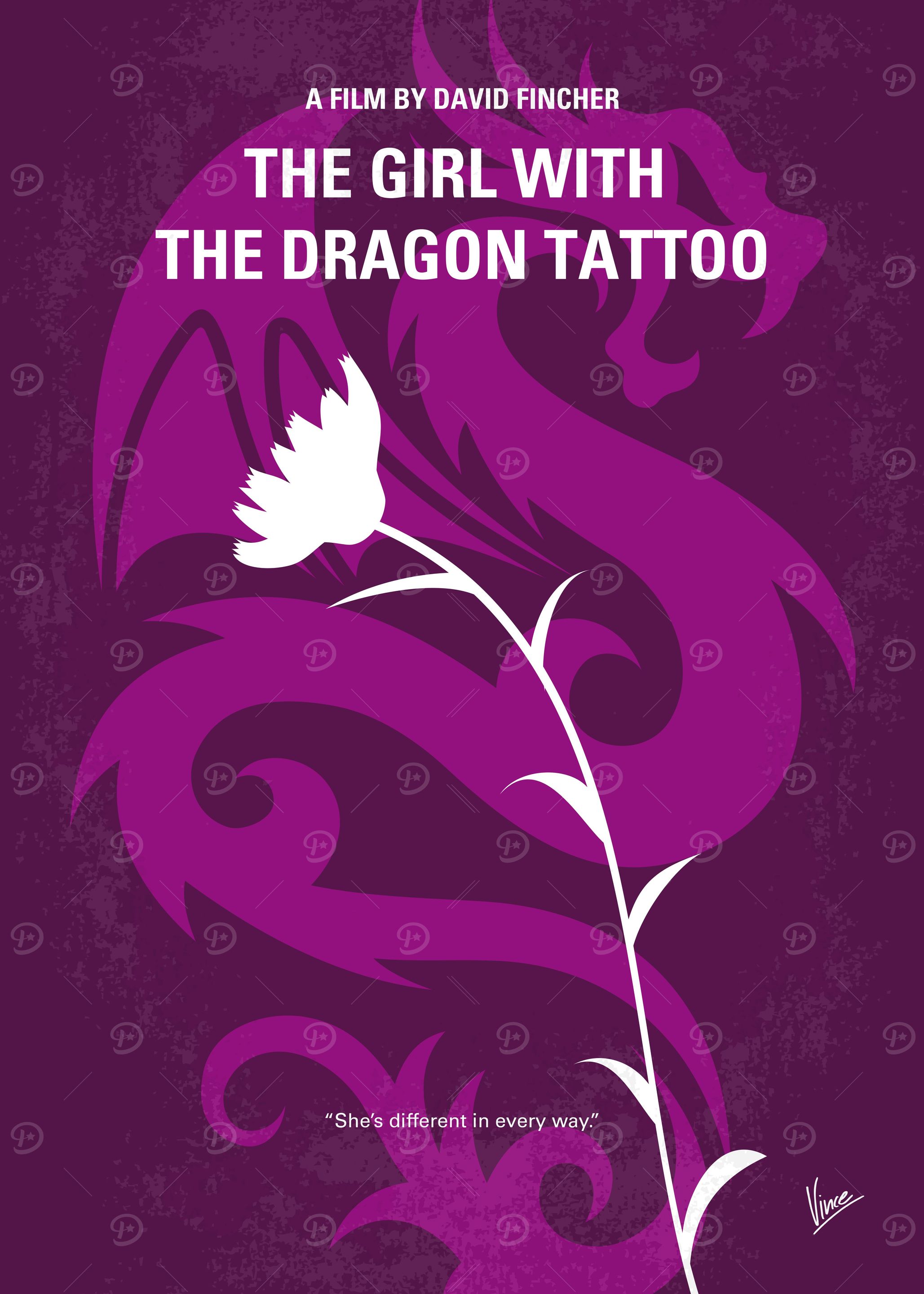 No528 My The Girl with the Dragon Tattoo minimal movie ...