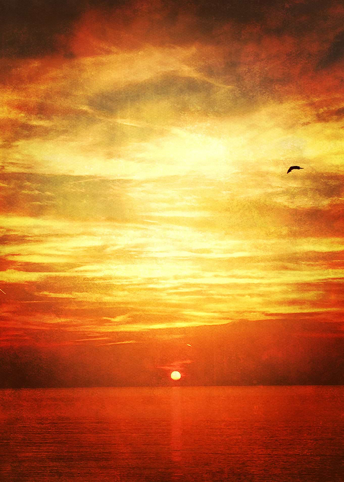 burning sunset