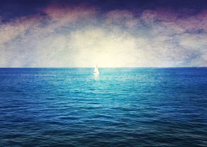 white and blue