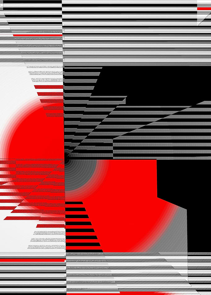 black and white meets red Version 4