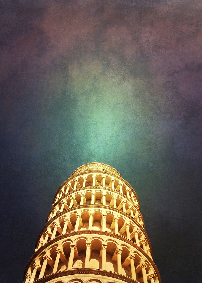 the tip of the tower