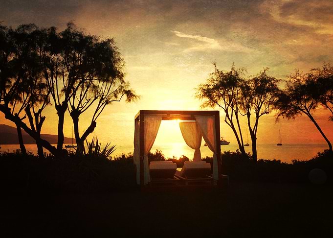 relax on the beach