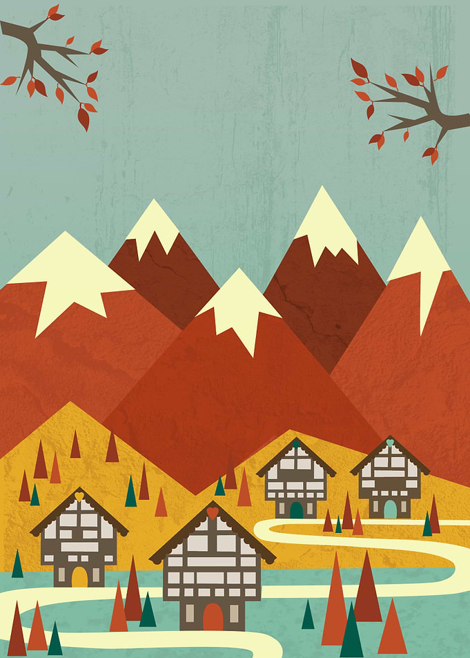 A lovely swiss scenery with a vintage touch :)