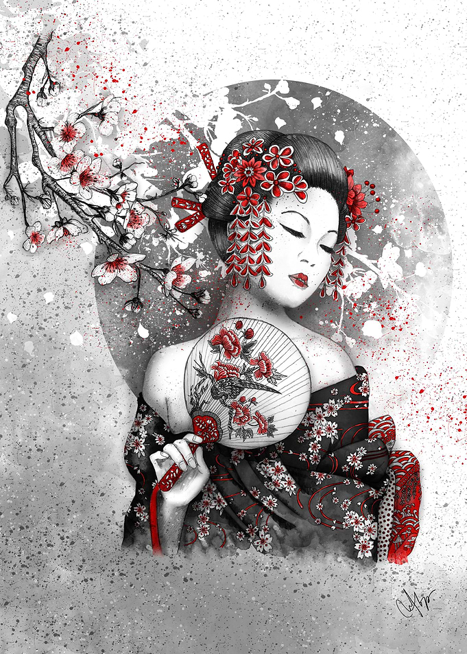 Title: Under the flowers