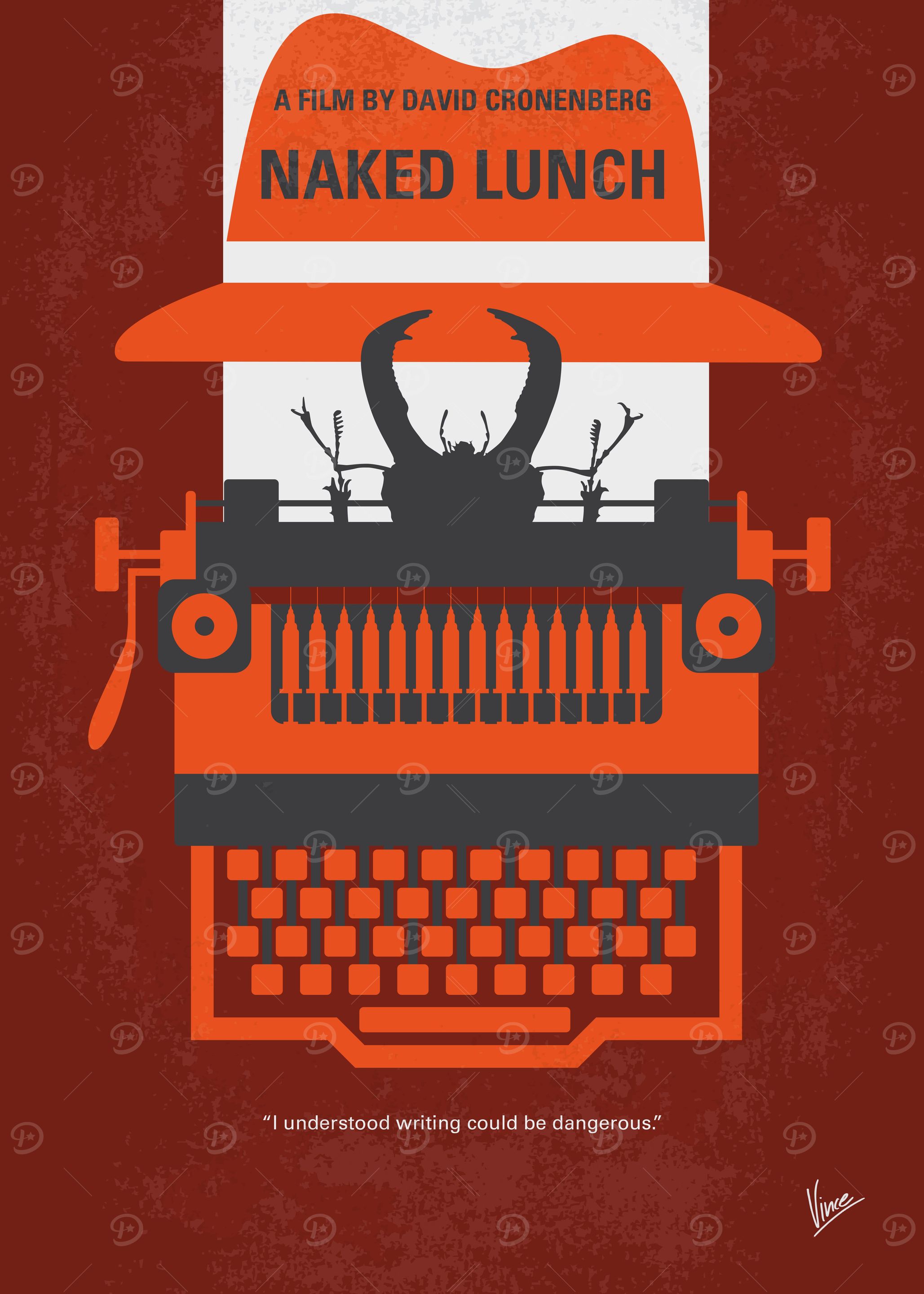No534 My Naked Lunch minimal movie poster After develo ...