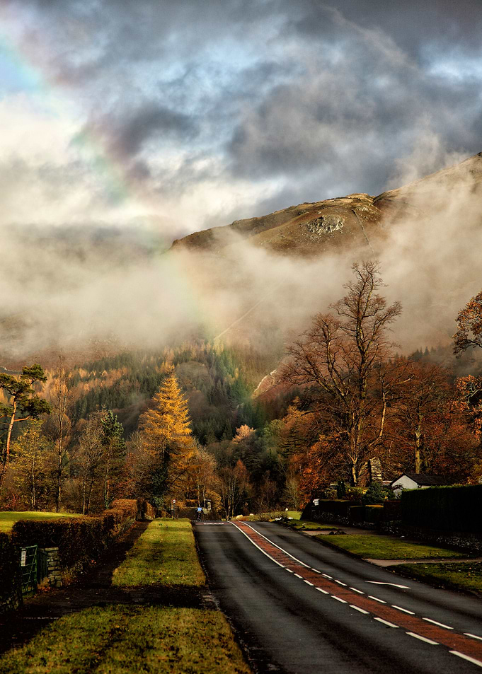 Rainbow over the lakeland