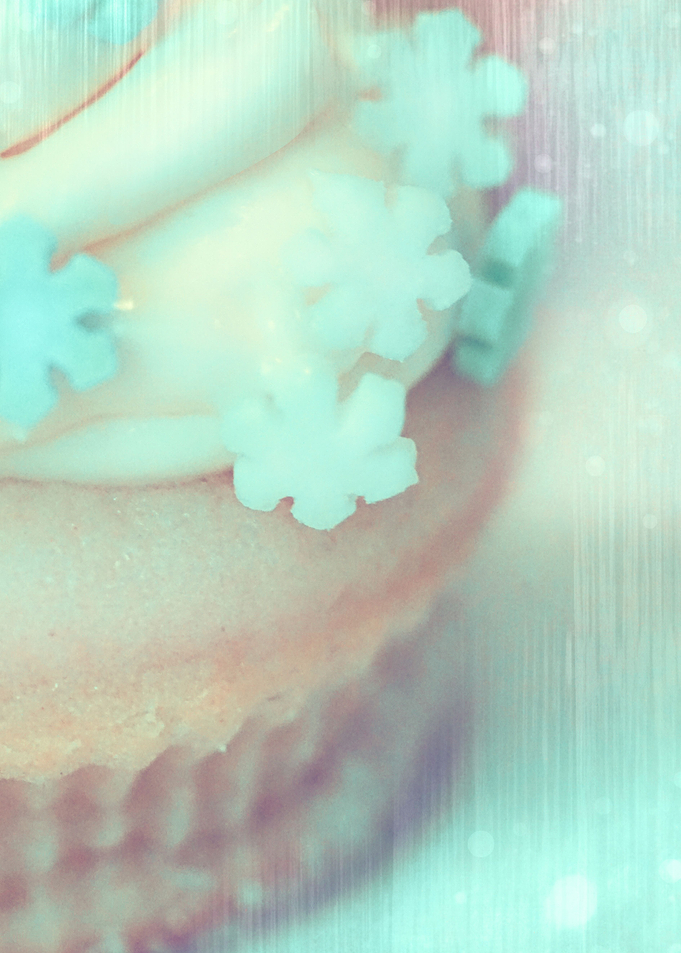 Homemade Snowflakes Cupcake