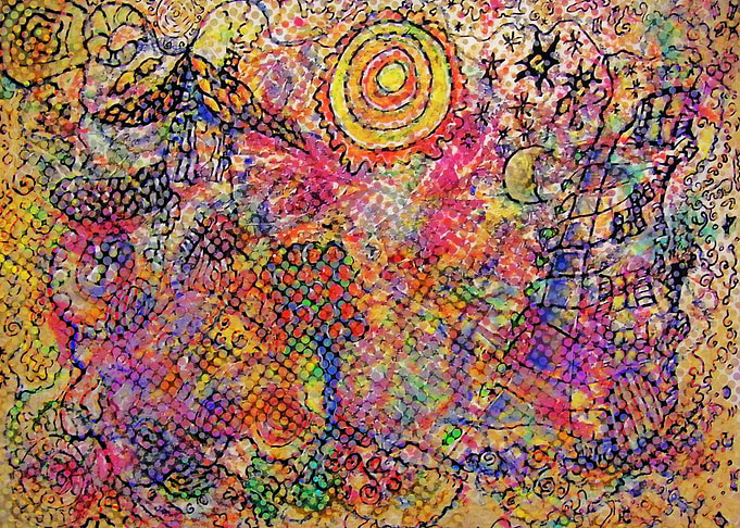 digitally edited painting