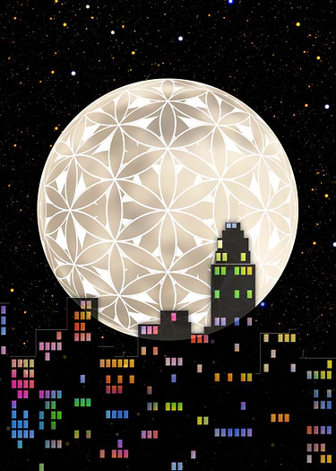 The Flower of Life Moon
