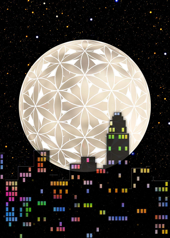 The Flower of Life Moon