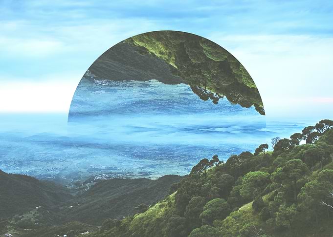 Himalayan Reflection: Photo taken from the mountains of ...