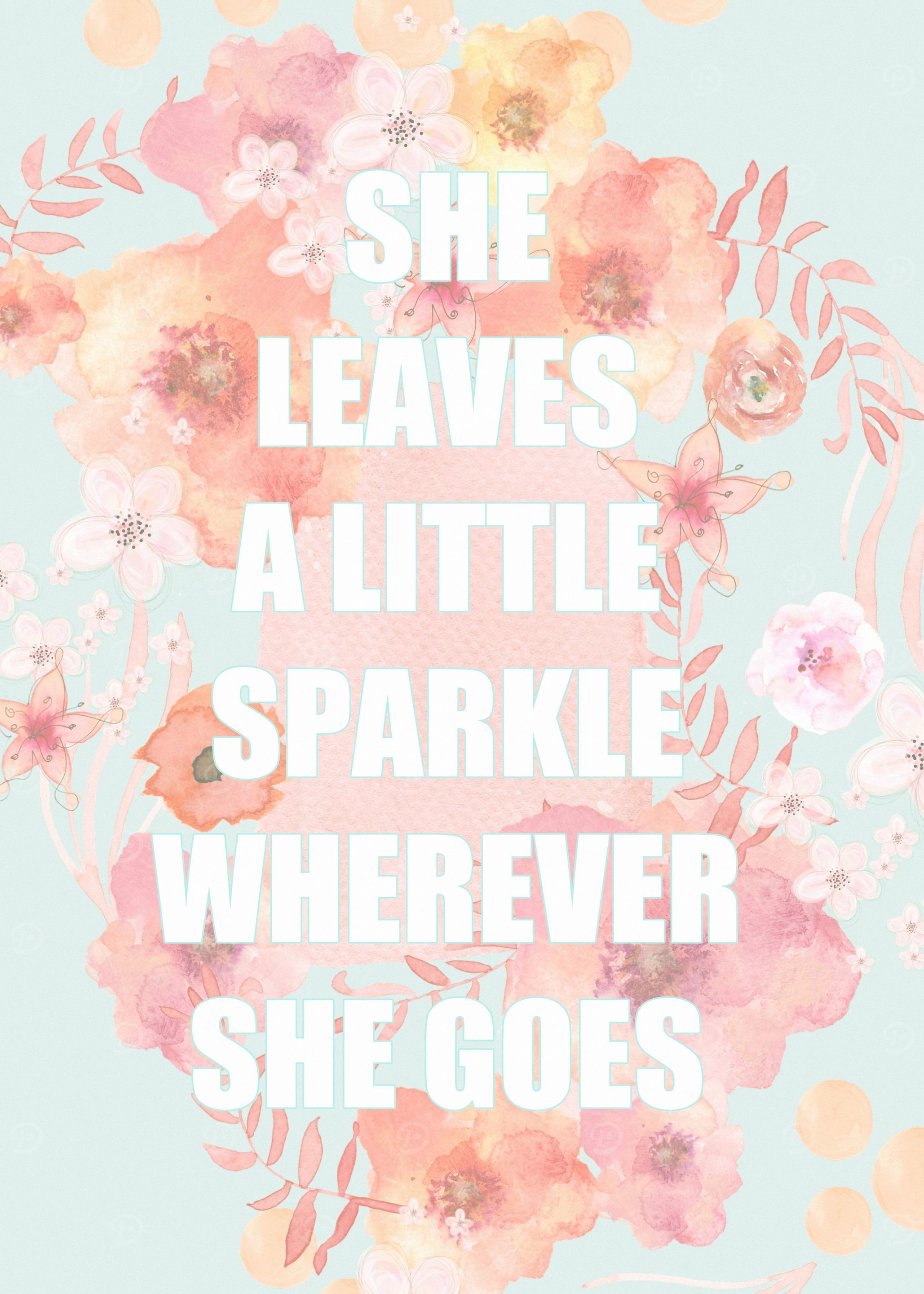 SHE LEAVES SPARKLE