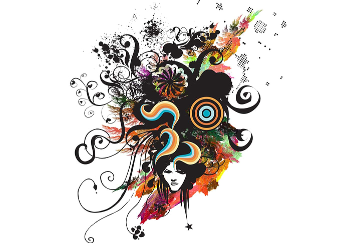 Female Thoughts art piece.