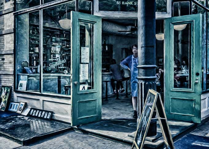 Ice Cream Parlor/Cafe in Greenwich Village, New York Ci ...