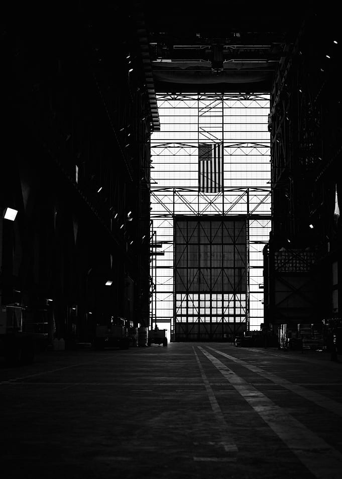 American Flag - Inside the NASA VAB