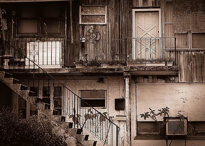 Capture of old building showing the old structure