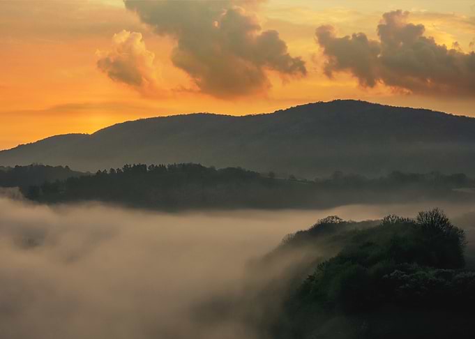 Sunrise in Tetin