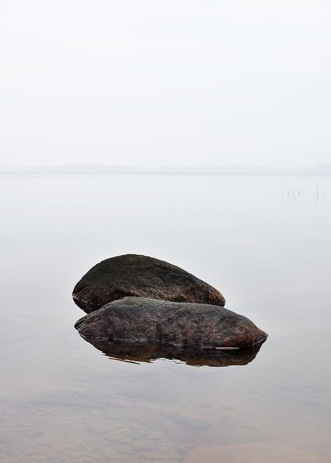 Rocks in water